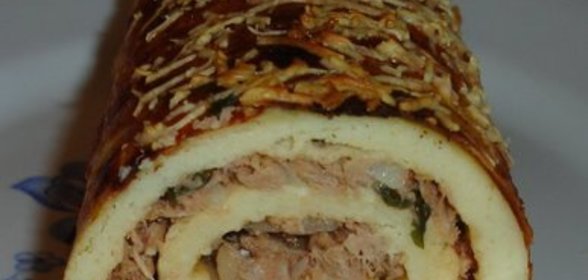 Рулет из картофеля с тунцом