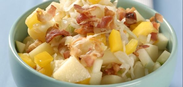 Салат с квашеной капустой