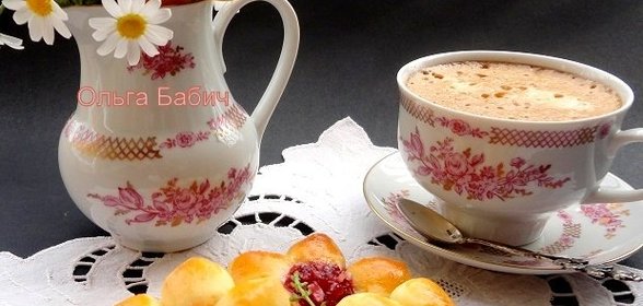 Булочки с джемом и с белым шоколадом