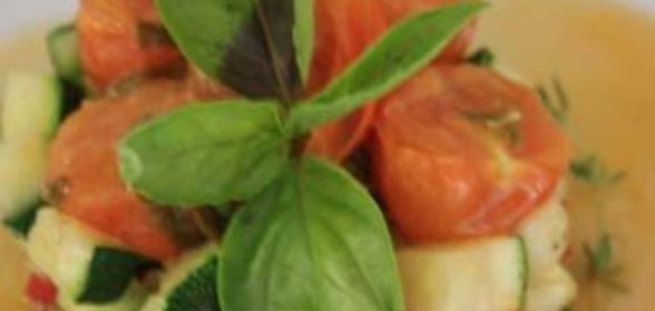 Кролик с шоколадным соусом и оливковым маслом