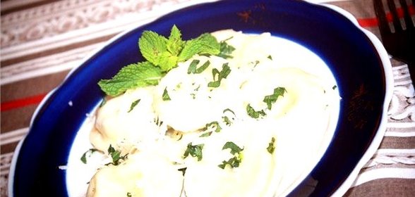 Равиоли со шпинатом, козьим сыром и творогом