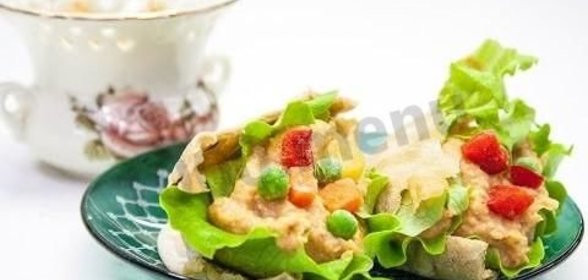 Пита и хумус - перекус на работе