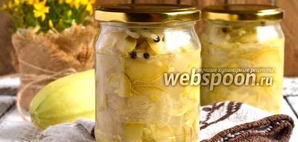 Луково-кабачковый салат на зиму