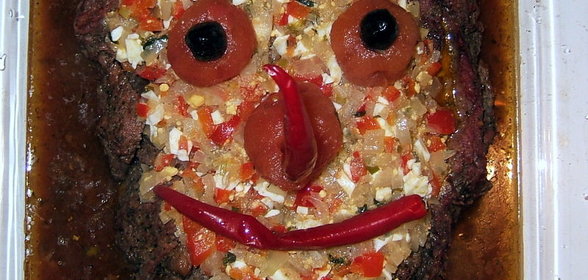 Вырезка говяжья запеченная с овощами