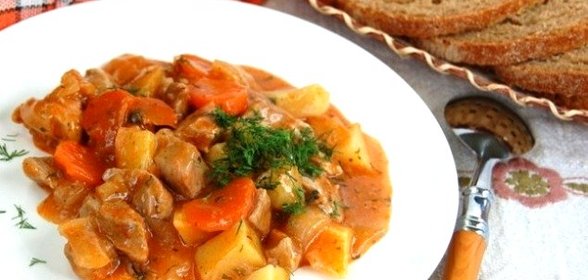 Гуляш в микроволновке