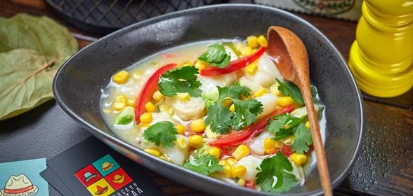 Севиче из чилийского сибаса в ананасовом маринаде