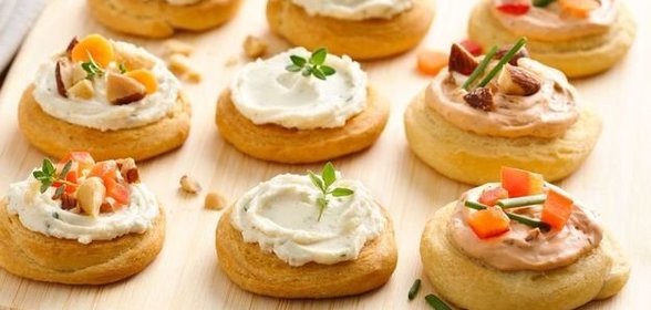 Канапе со сливочным сыром