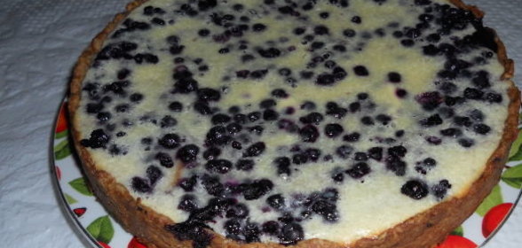 Пирог Черника под снегом