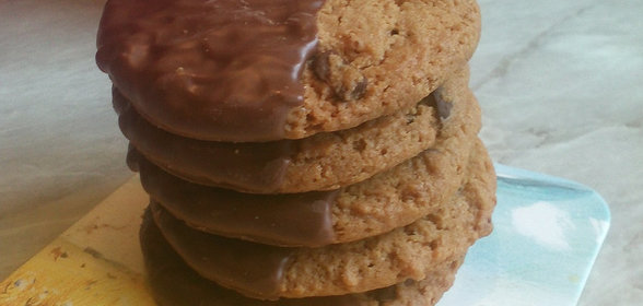 Кофейное печенье с шоколадом