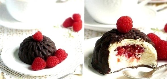 Глазированные сырки с малиной