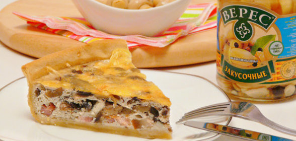 Лотарингский пирог с грибами (+закусочный салат)