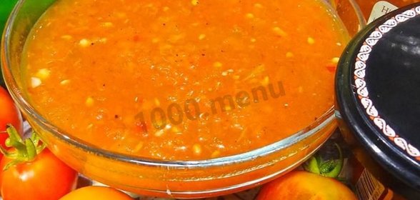 Томатный острый соус на зиму из помидор