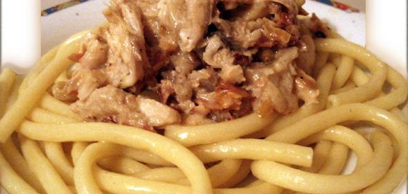 Макароны в РЫБНОМ соусе... или рыбный соус... да на МАКАРОНЫ!