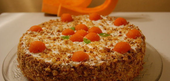 ШИФОНОВЫЙ БИСКВИТ ИЗ ТЫКВЫ+ТОРТ