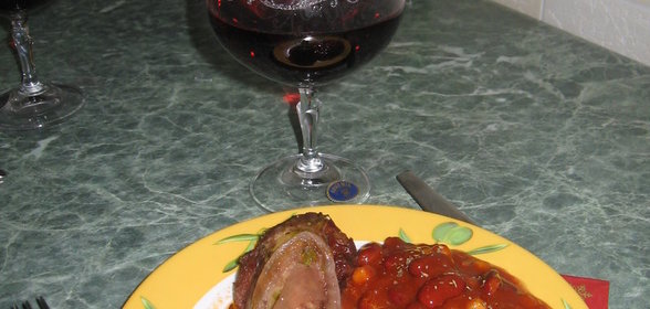 Курица, тушеная в вине и уксусе