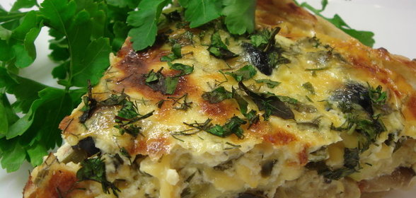 Печеные баклажаны с зеленью и чеснаком