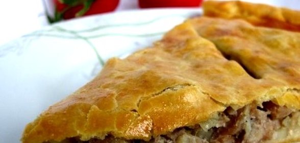 Курник со свининой и картошкой