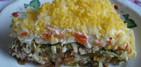 Салат Праздничное застолье (или просто закусочный торт...)