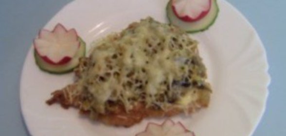 Мясо в грибной шапке