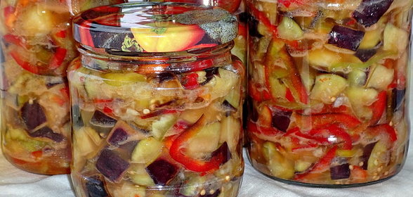Баклажаны острые, маринованные (заготовки на зиму)