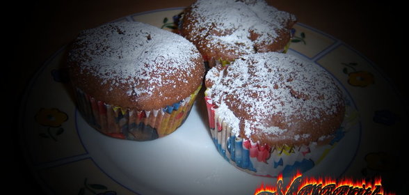 Шоколадно-кофейные кексы с бананом