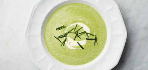 Крем-суп из зелени со сметаной