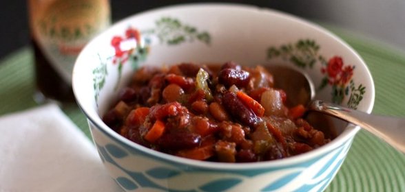 Фасоль с овощами на зиму