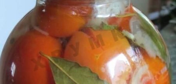 Консервированные маринованные помидоры с чесноком на зиму