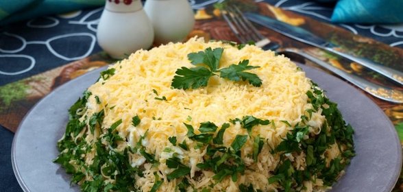 Салат Грибы под шубой