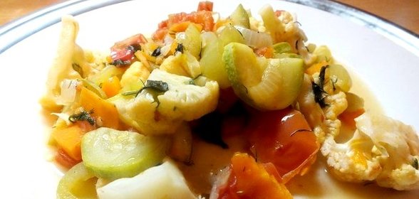 Рагу с цветной капустой