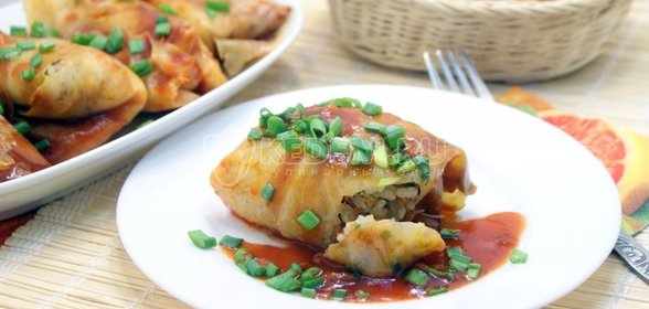 Постные голубцы