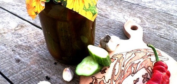 Огурчики с кетчупом на зиму