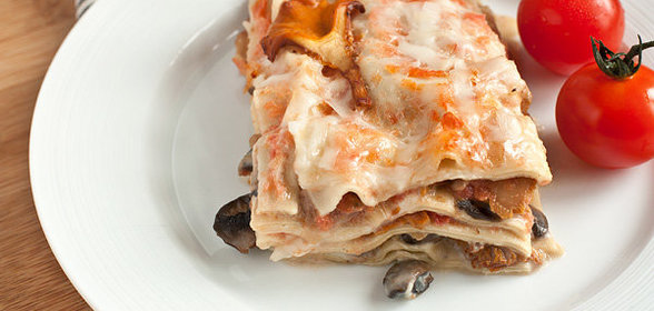 Лазанья с грибами