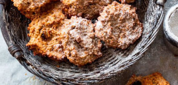 Тыквенно-банановое овсяное печенье без сахара