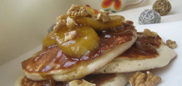 Оладьи с бананами (Banana Pancakes)