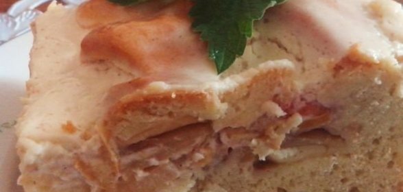 Тушеная квашеная капуста с яблоками и ливерной колбасой