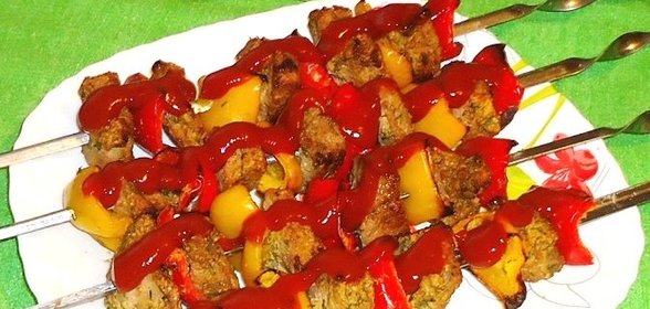 Шашлык в тонком нутовом кляре