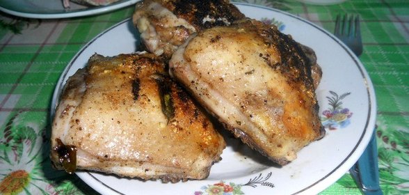 Куриные бедра в маринаде с эстрагоном