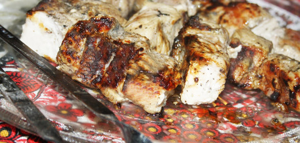 Шашлык в маринаде из мацони