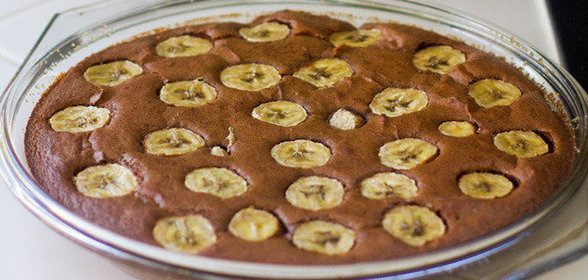 Бананово-шоколадный пирог