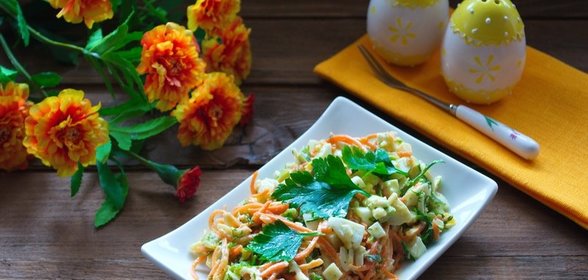 Салат с перцем и сыром