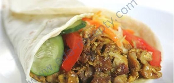 Домашняя шаурма с белым соусом