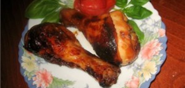 Курица в апельсиново-имбирном маринаде под глазурью ( Ямайка)