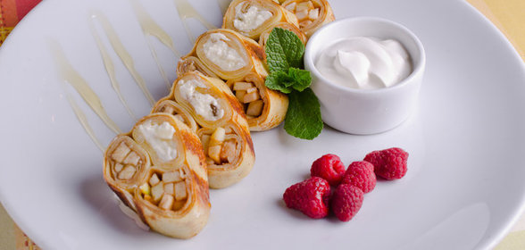 Печеные помидоры c грибами