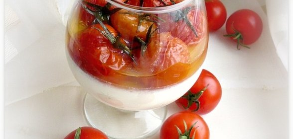 Соленая панна кота с пьяными черри