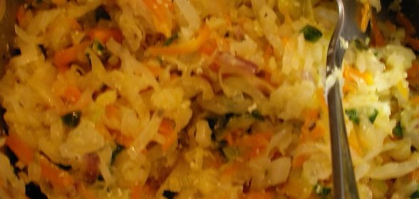 Тушеная капустка на молоке