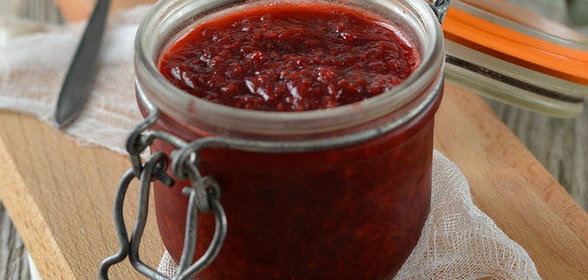 Конфитюр из ревеня с малиной