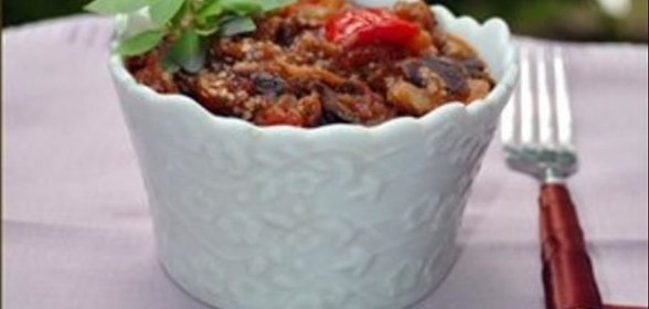 Баклажанная икра в пароварке