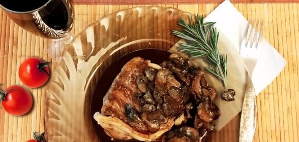 Стейк из говядины на электрогриле