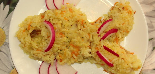 Рыбный плов для детей